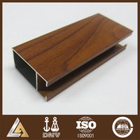 wood grain aluminum profile