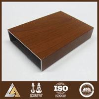 wood grain aluminum profile