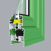 GR55B thermal insulation glue injection inward opening doors and windows